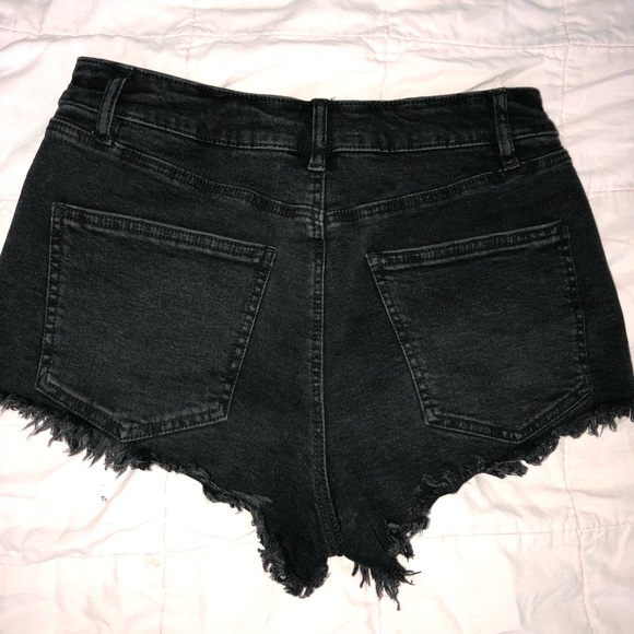 Black Jean Shorts - Picture 2 of 2